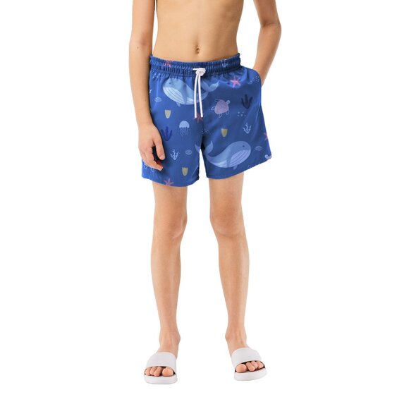 Boy's Beach Swim Trunk Shorts Quick Dry UPF 50+ Little Boys Bathing Swimsuit - Picture 5 of 15